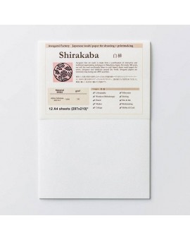 Awagami Shirakaba - 12 vel A4 teken- en etspapier 100gr/m²