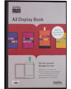 Seawhite Display Book A3 met 10 transparante hoezen