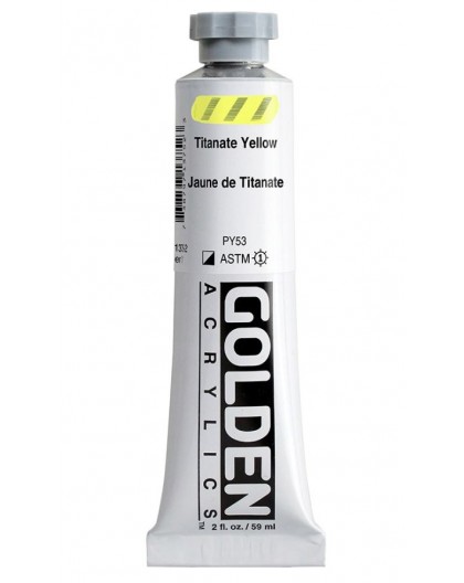 Golden Heavy Body Acrylic - Titanate Yellow #1375 - tube 59 ml