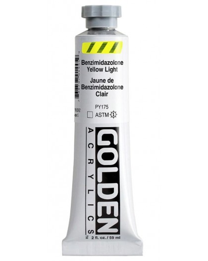 Golden Heavy Body Acrylic Benzimidazolone Yellow Light #1009 - tube 59ml