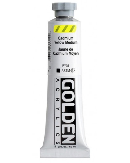Golden Heavy Body Acrylic - Cadmium Yellow Medium #1130 - tube 59 ml