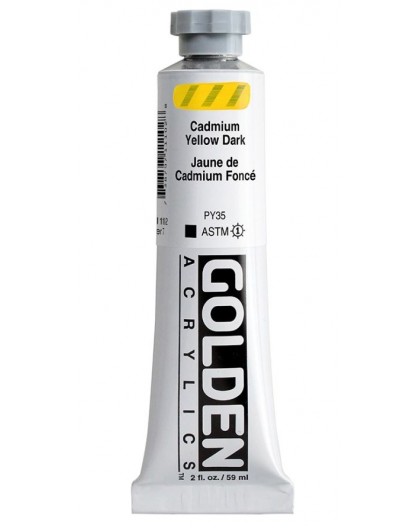 Golden Heavy Body Acrylic - Cadmium Yellow Dark #1110 - tube 59 ml