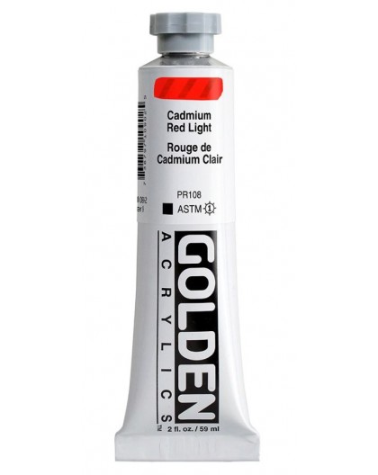 Golden Heavy Body Acrylic - Cadmium Red Light #1090 - tube 59 ml