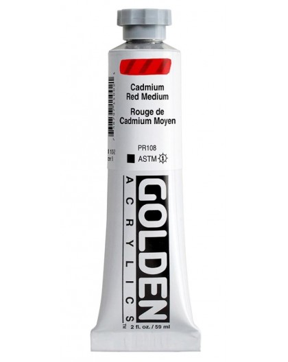 Golden Heavy Body Acrylic - Cadmium Red Medium #1100 - tube 59 ml