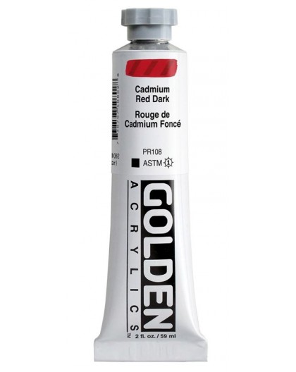 Golden Heavy Body Acrylic - Cadmium Red Dark #1080 - tube 59 ml