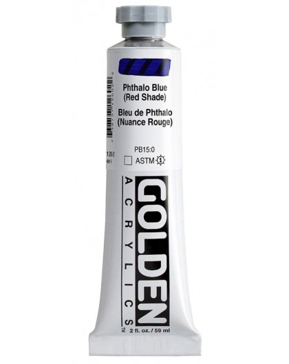 Golden Heavy Body Acrylic - Phthalo Blue (Red Shade) #1260 - tube 59 ml
