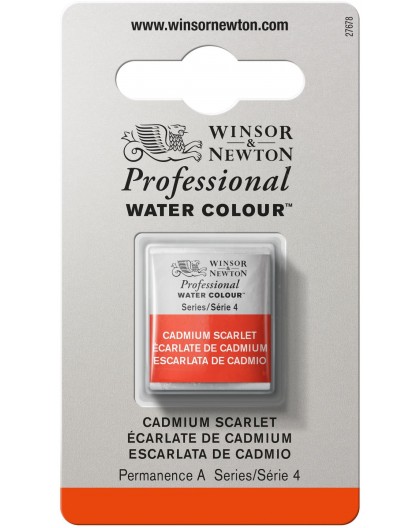 W&N Professional Water Colour - Cadmium Scarlet 1/2 napje