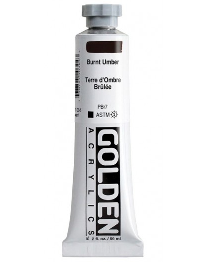 Golden Heavy Body Acrylic - Burnt Umber #1030 - tube 59 ml