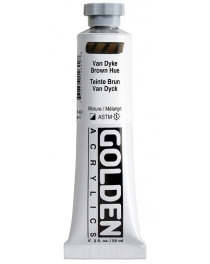 Golden Heavy Body Acrylic - Van Dyke Brown Hue #1462 - tube 59 ml