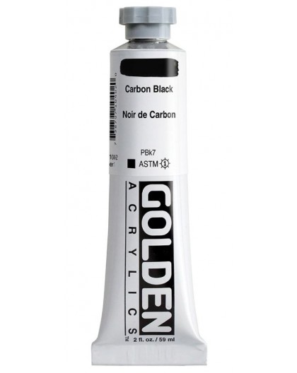 Golden Heavy Body Acrylic - Carbon Black #1040 - tube 59 ml