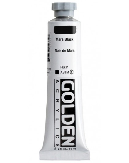 Golden Heavy Body Acrylic - Mars Black #1200 - tube 59 ml