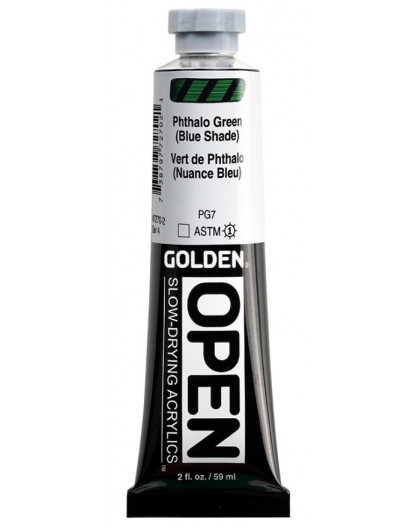 Golden Open Slow-Drying Acrylic - Phtalo Green (Blue Shade) #7270 - tube 59 ml