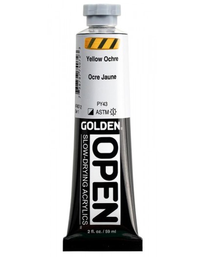 Yellow Ochre - Golden Open Slow-Drying Acrylic - tube 59 ml