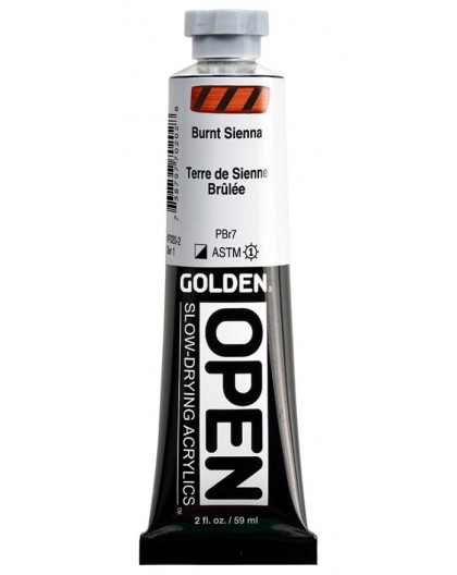 Golden Open Slow-Drying Acrylic - Burnt Sienna #7020 - tube 59 ml