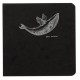 Flying Spirit zwart tekenschrift 10,5x10,5 cm - Open minded