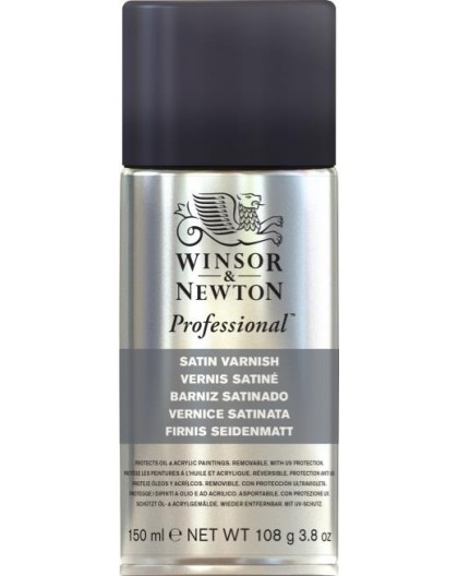 W&N Professionele UV-bestendige vernisspray - satijnglans spray 150ml