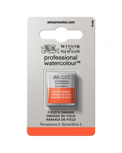 W&N Professional Water Colour - Field's Orange 1/2 napje