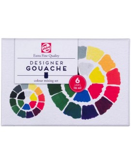 Talens Designer Gouache EFQ - 6 x16ml Colour mixing set