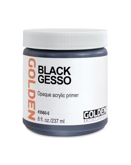 Golden Black Gesso - 237ml