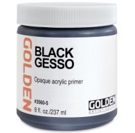 Golden Black Gesso - 237ml