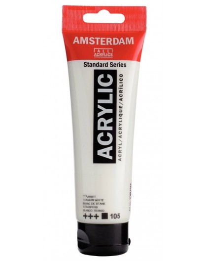 Titaanwit - Amsterdam Acrylverf Standard Series - tube 120 ml