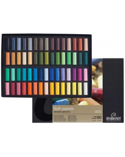 Rembrandt Soft Pastel set 60 halve pastels - algemene selectie