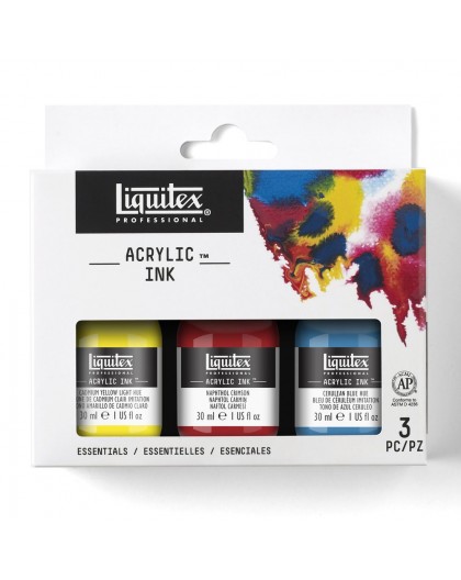Acrylic Ink Essentials - Liquitex Professional set 3x30ml