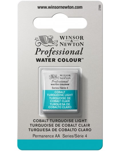W&N Professional Water Colour - Cobalt Turquoise Light 1/2 napje