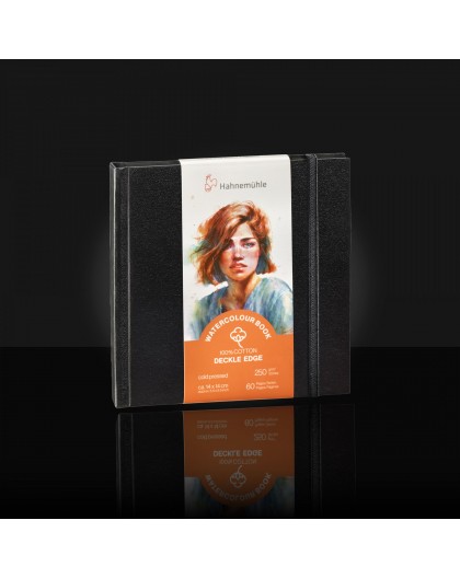 Hahnemühle Watercolour Book deckle edge 100% Coton 250gr/m² - 14x14cm