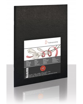 Hahnemühle schetsboekje met soepele zwarte kaft 140gr/m² - A5