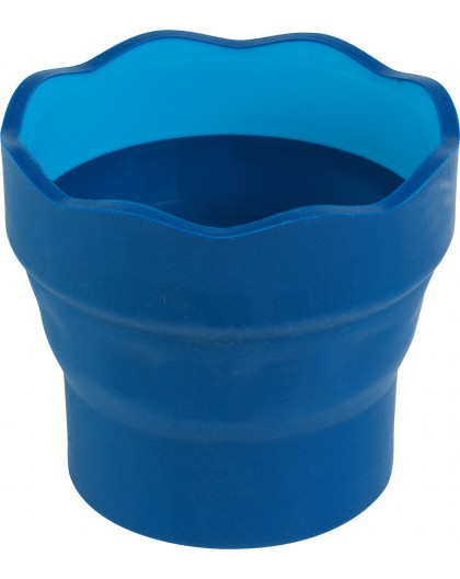 Faber-Castell Clic & Go opvouwbaar waterpotje blauw