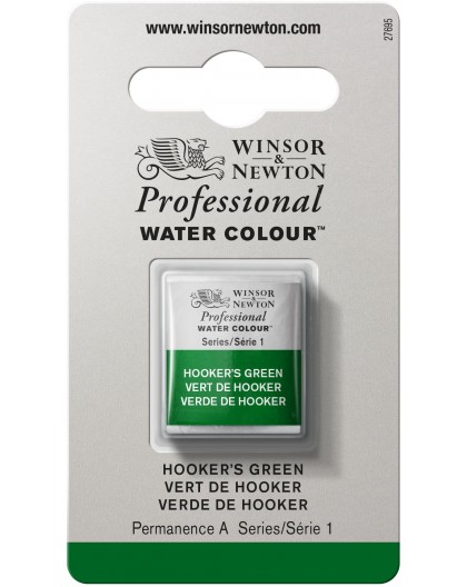 W&N Professional Water Colour - Hookers Green 1/2 napje