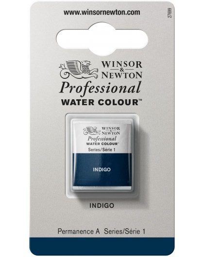 W&N Professional Water Colour - Indigo 1/2 napje