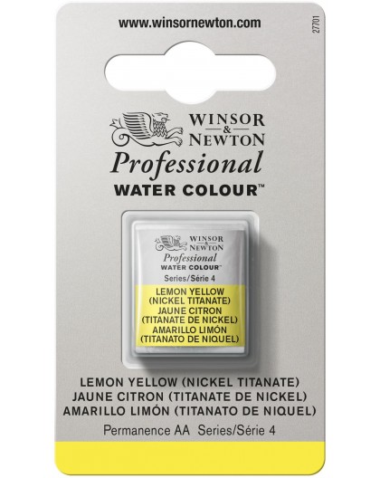 W&N Professional Water Colour - Lemon Yellow (Nickel Titanate) 1/2 napje