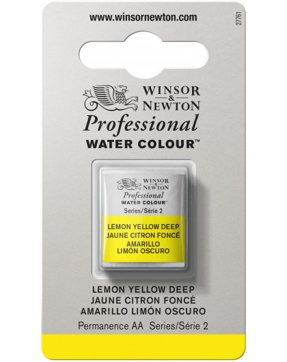 W&N Professional Water Colour - Lemon Yellow Deep 1/2 napje