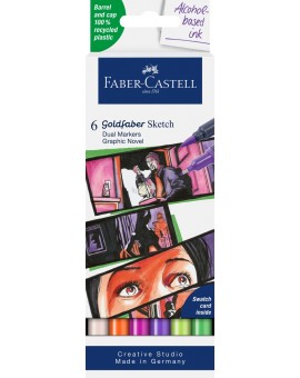 Goldfaber Sketch Marker - set 6 Graphic Novel
