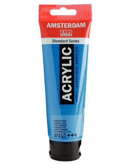 Primair Cyaan - Amsterdam Acrylverf Standard Series - tube 120ml