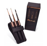 Raphael le voyageur etui met 3 reispenselen