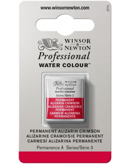 W&N Professional Water Colour - Permanent Alizarin Crimson 1/2 napje