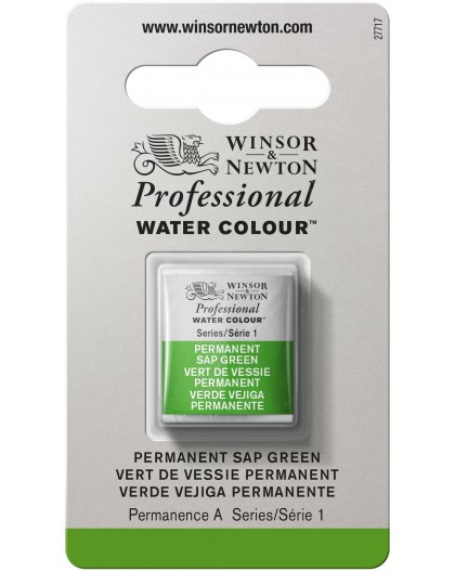 W&N Professional Water Colour - Permanent Sap Green 1/2 napje