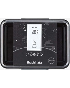 Shachihata Iromoyo stempelkussen - oliebasis - zwart