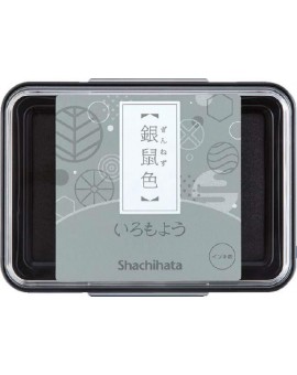 Shachihata Iromoyo stempelkussen - oliebasis - grijs