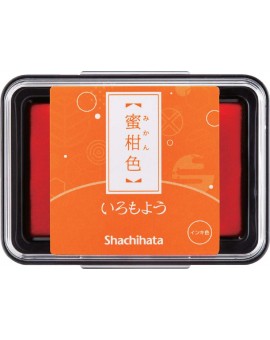 Shachihata Iromoyo stempelkussen - oliebasis - warmgeel