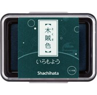Shachihata Iromoyo stempelkussen - oliebasis - donkergroen