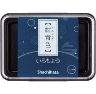 Shachihata Iromoyo stempelkussen - oliebasis - donkerblauw