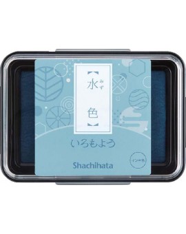 Shachihata Iromoyo stempelkussen - oliebasis - zachtblauw