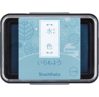 Shachihata Iromoyo stempelkussen - oliebasis - zachtblauw