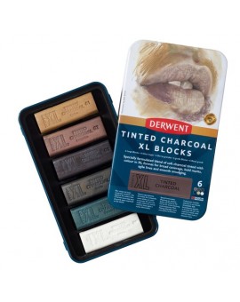 Derwent XL Tinted Charcoal Block Set 6