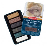 Derwent XL Tinted Charcoal Block Set 6