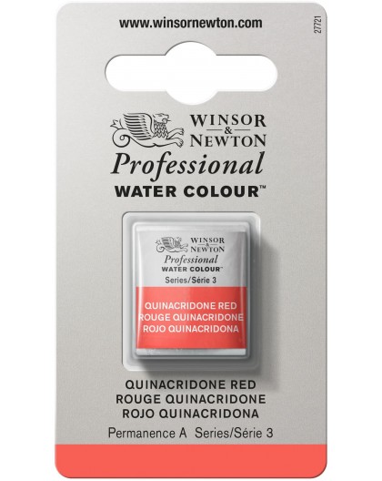 W&N Professional Water Colour - Quinacridone Red 1/2 napje